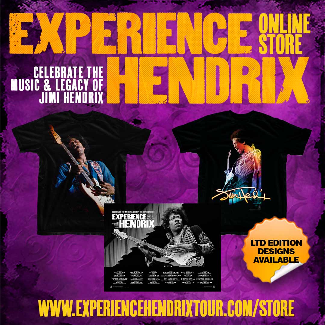 Shop the Experience Hendrix Tour Store for limited edition t-shirts, hoodies, posters and more...